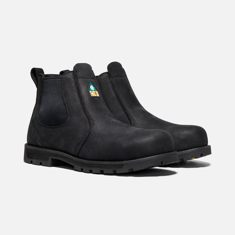 Botas de Trabajo Keen Mexico Negros - Hombre Csa Seattle Romeo (Carbon-Fiber Toe) - EV1250369